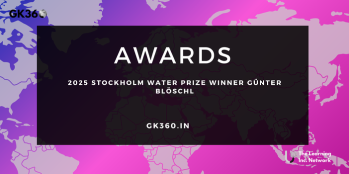 2025 Stockholm Water Prize Winner Günter Blöschl