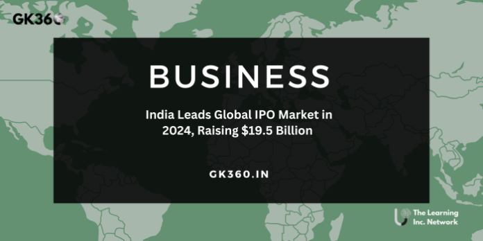 India Leads Global IPO Market in 2024